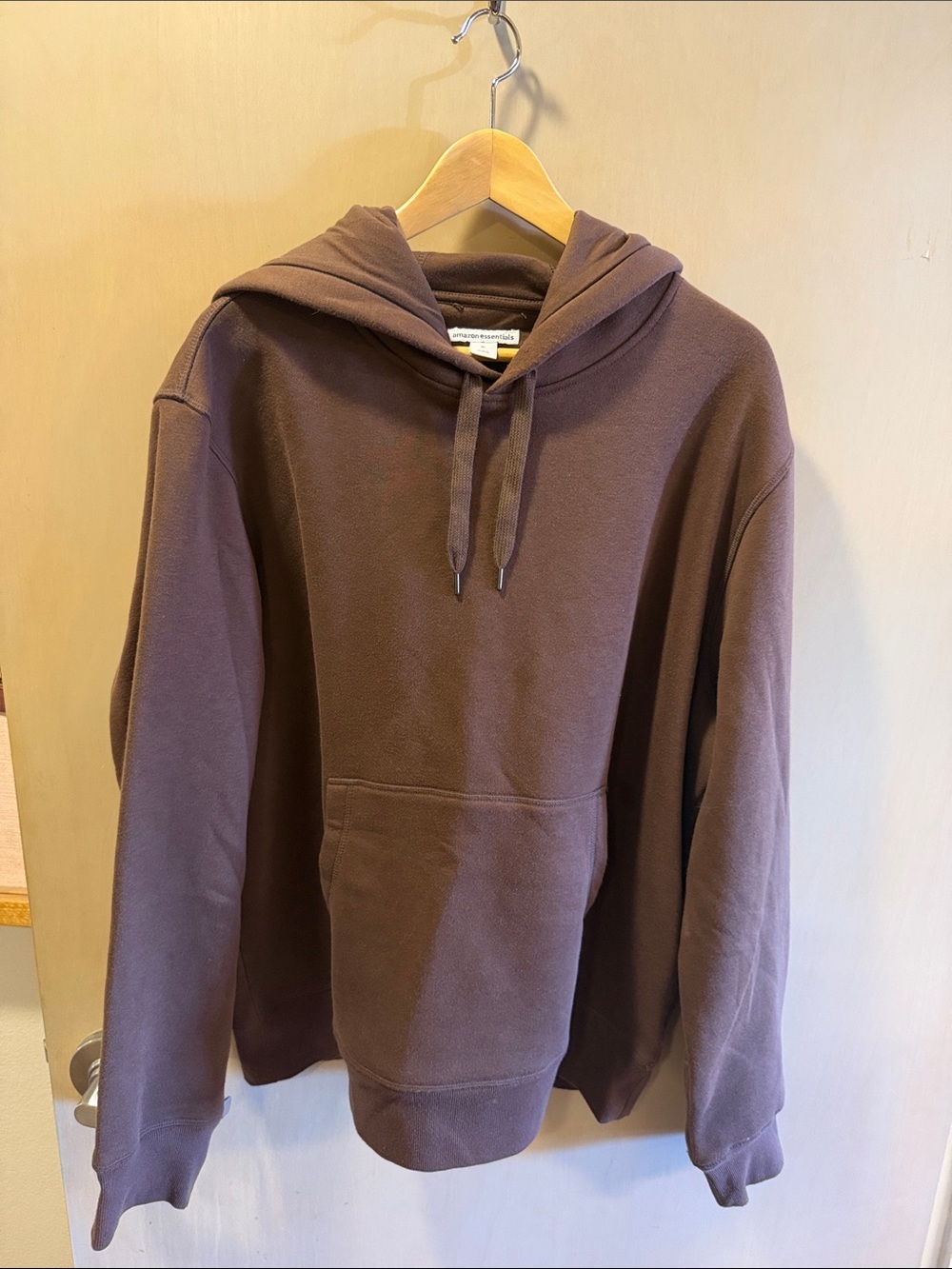 Amazon Essentials Brown Pullover Hoodie for Men - Casual Hooded Sweatshirt